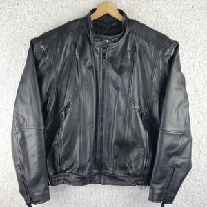 First Classics Premium Leather Biker Moto Utility Thinsulate Jacket Men's XL
